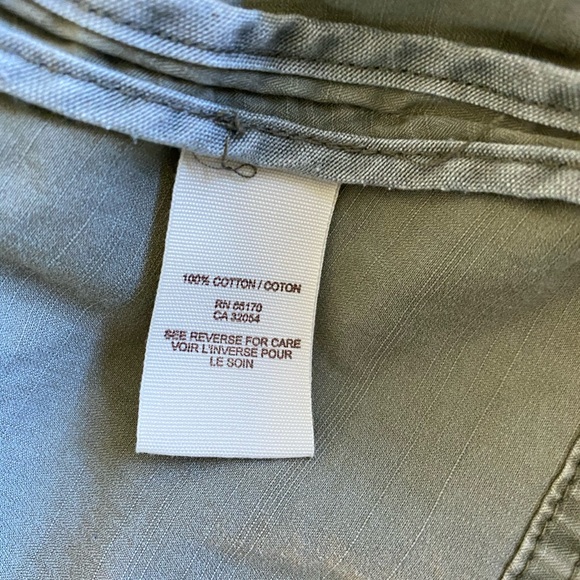 Free People Olive Green Utility Jacket 0 - Picture 5 of 5